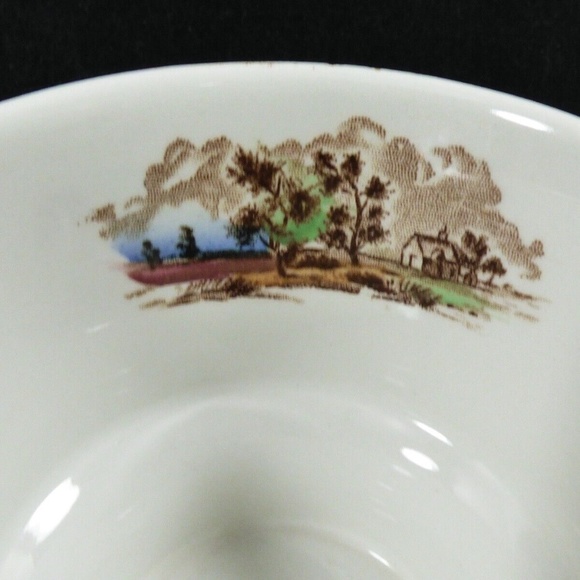 Ridgway Potteries Catching Mail Tea Cup & Saucer set Staffordshire England - Picture 4 of 10